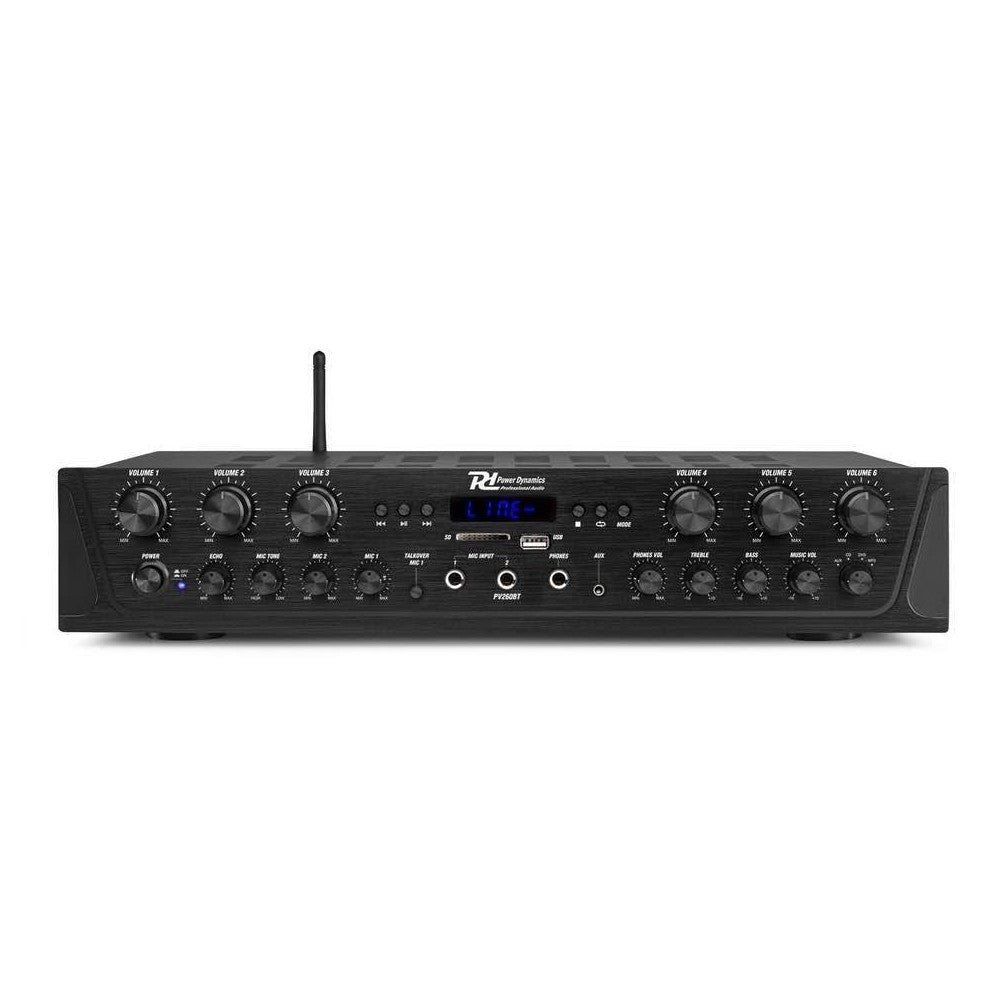 Power Dynamics PV260BT 6CH Amplificatore 6x100W BT