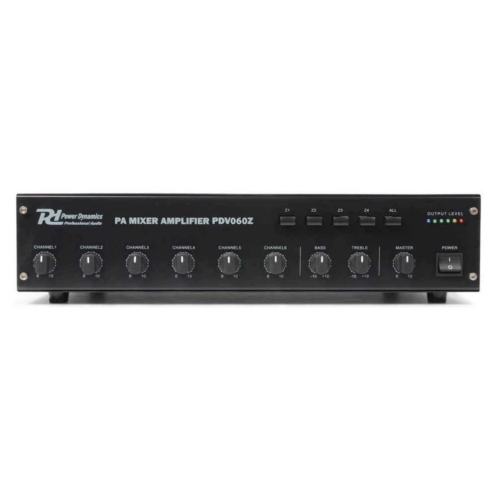 Power Dynamics PDV060Z Amplificador de 60W/100V con 4 zonas