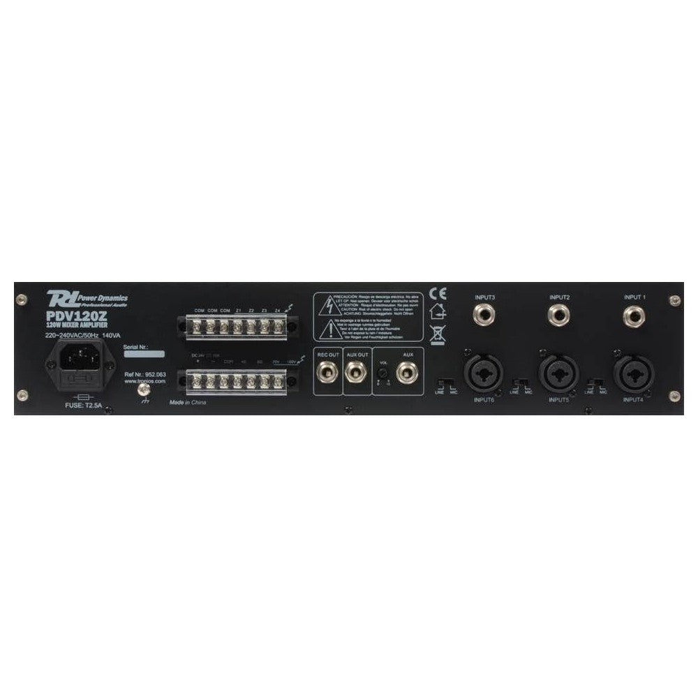 Power Dynamics PDV240Z 240W/100V 4 zone amplifier