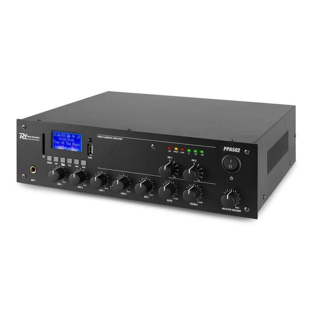 Power Dynamics PPA502 Amplificatore a Zone Amp 50W/100V