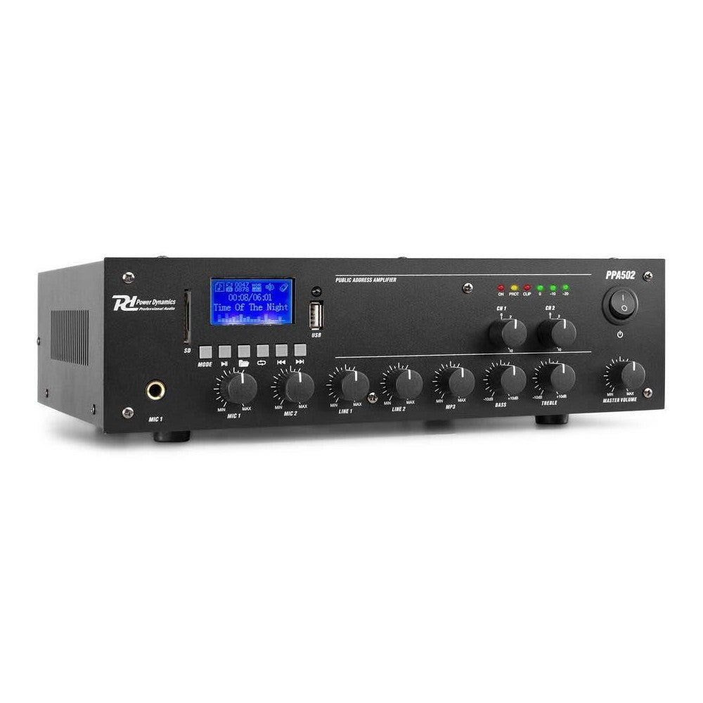 Power Dynamics PPA502 Amplificatore a Zone Amp 50W/100V