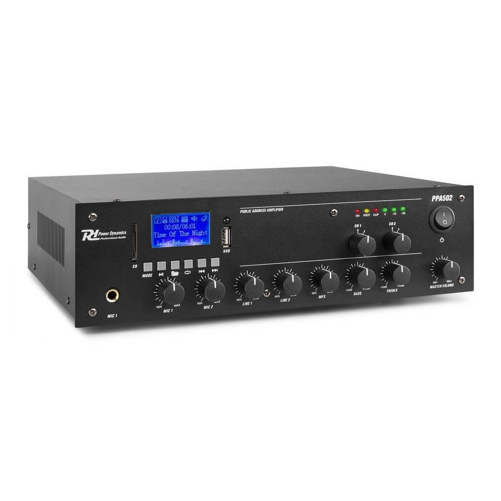 Power Dynamics PPA502 Amplificatore a Zone Amp 50W/100V