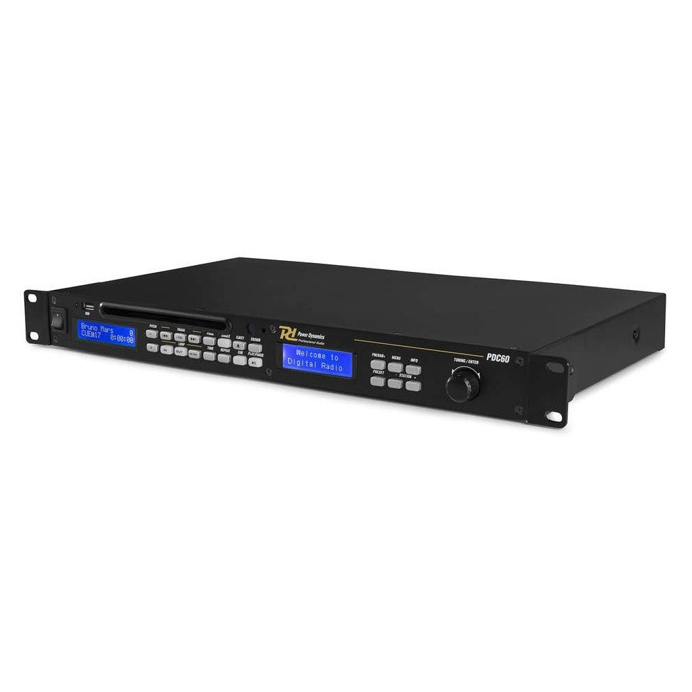 Power Dynamics PDC-60 Lector de CD/USB y Sintonizador FM/DAB+