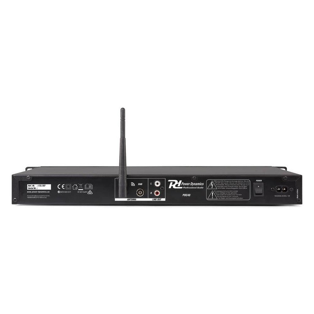 Power Dynamics PDC40 Lettore MP3 e Sintonizzatore DAB+/FM