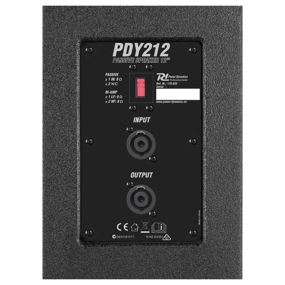 Power Dynamics PDY212 Passive Speaker 12" 700W