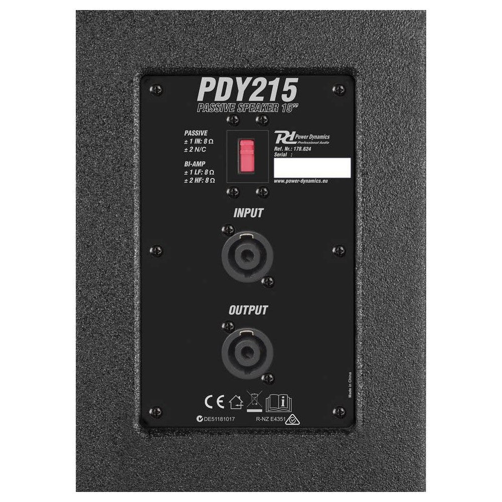 Power Dynamics PDY215 Passive Speaker 15" 800W