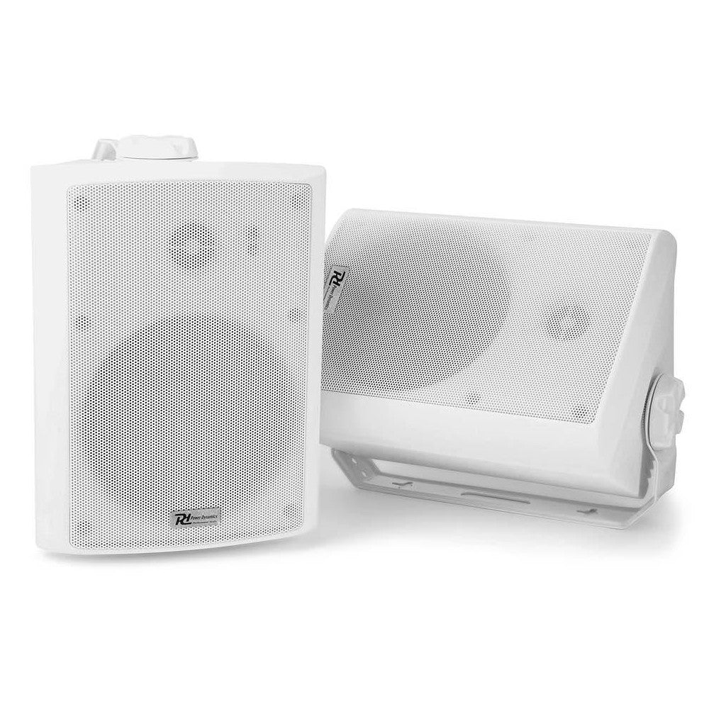 Power Dynamics WS40A Speaker Set Active 4" IPX5 Wifi+BT White