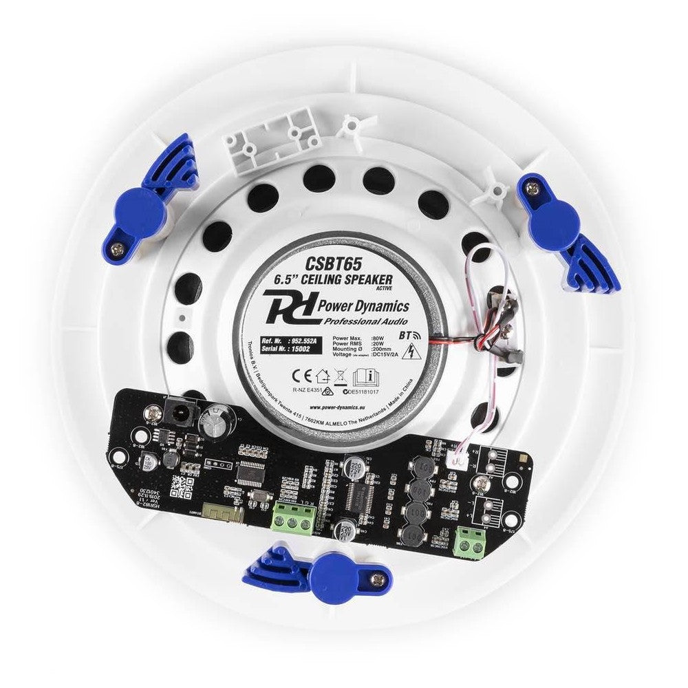 Power Dynamics CSBT65 Amplified Ceiling Speaker Set BT 6.5"
