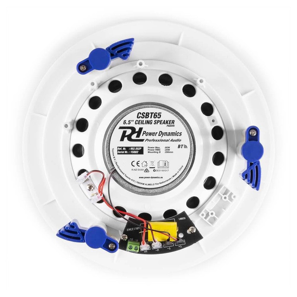 Power Dynamics CSBT65 Amplified Ceiling Speaker Set BT 6.5"