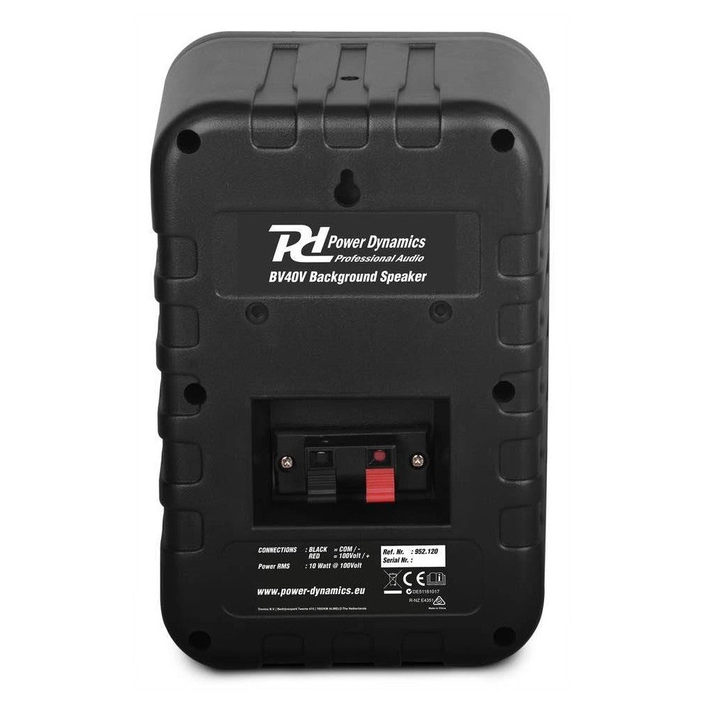 Power Dynamics BV40B SpeakerSet 4" 50W 100V Negro
