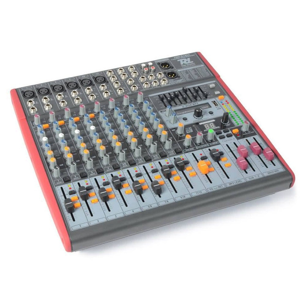 Power Dynamics PDM-S1203 Mezclador de 12 Canales con DSP/MP3