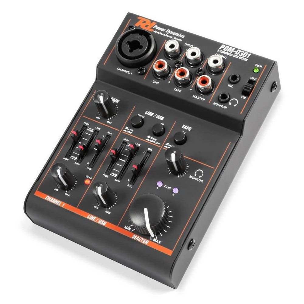 Power Dynamics PDM-D301 232 3CH/EQ/USB