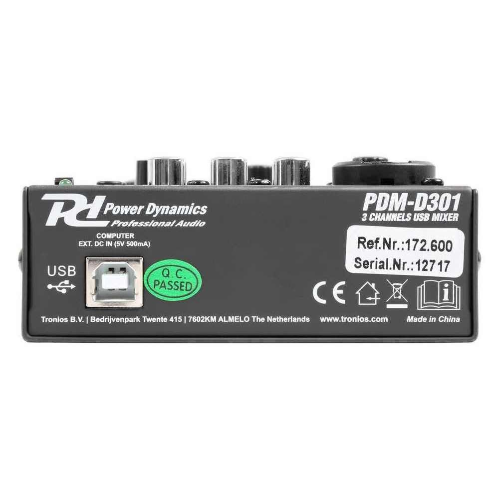 Power Dynamics PDM-D301 232 3CH/EQ/USB