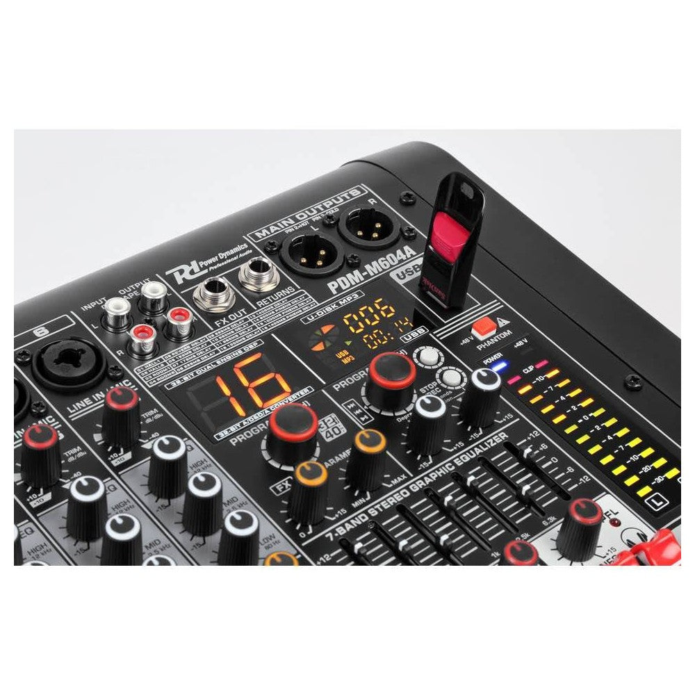 Power Dynamics PDM-M604A Music Mix 6ch.16DSP/BT/MP