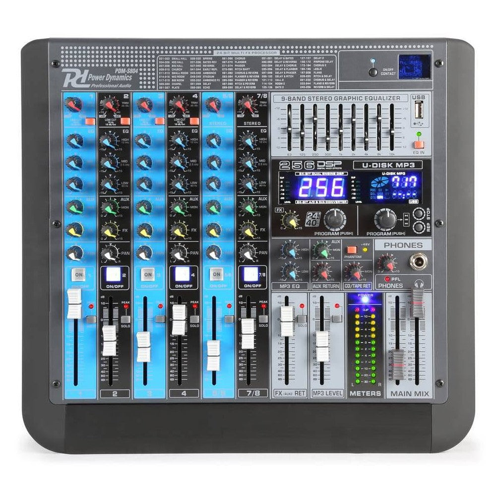 Power Dynamics PDM-S804 Stage 232 8Ch DSP/MP3