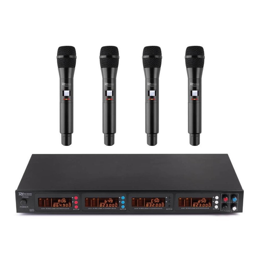 Power Dynamics PD504 Micro inalámbrico UHF 4 x 50 canales 4 H