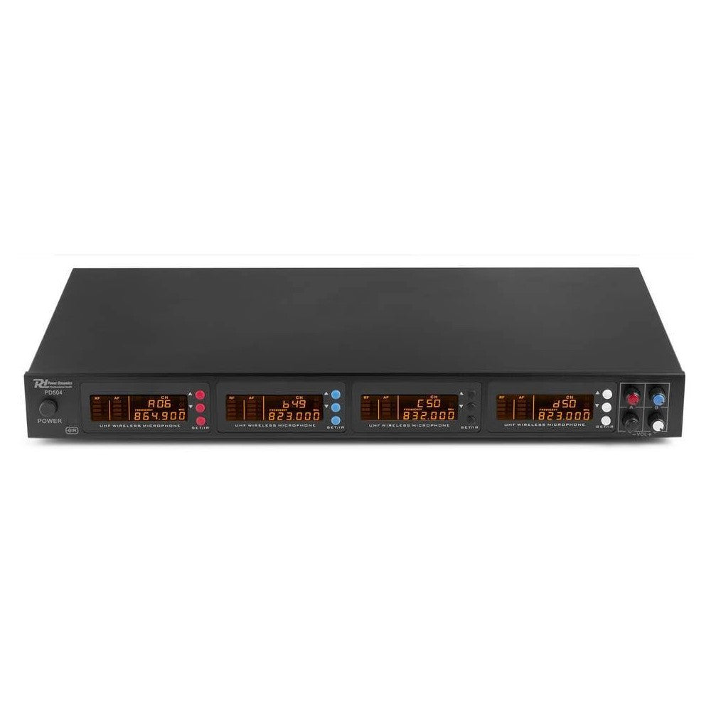 Power Dynamics PD504 Micro inalámbrico UHF 4 x 50 canales 4 H