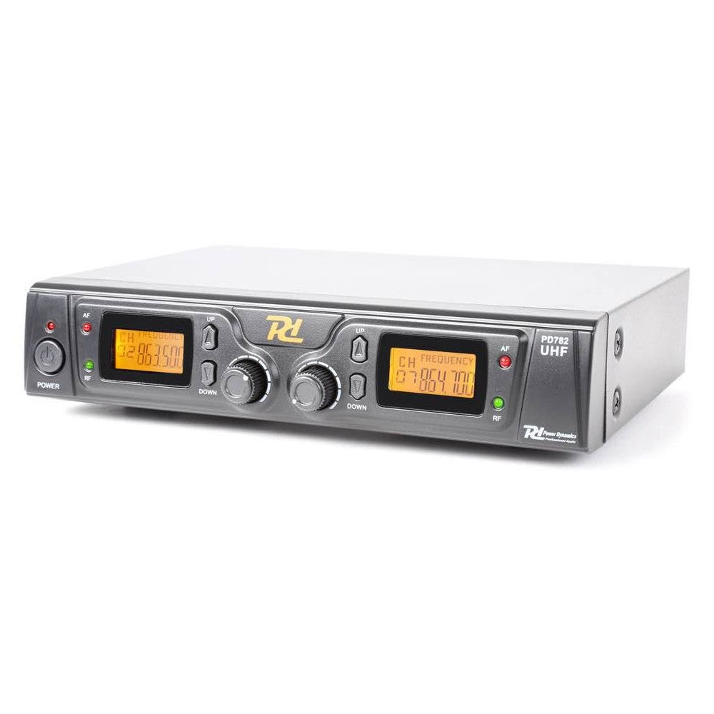 Power Dynamics PD782 Dual UHF Wireless Microphone