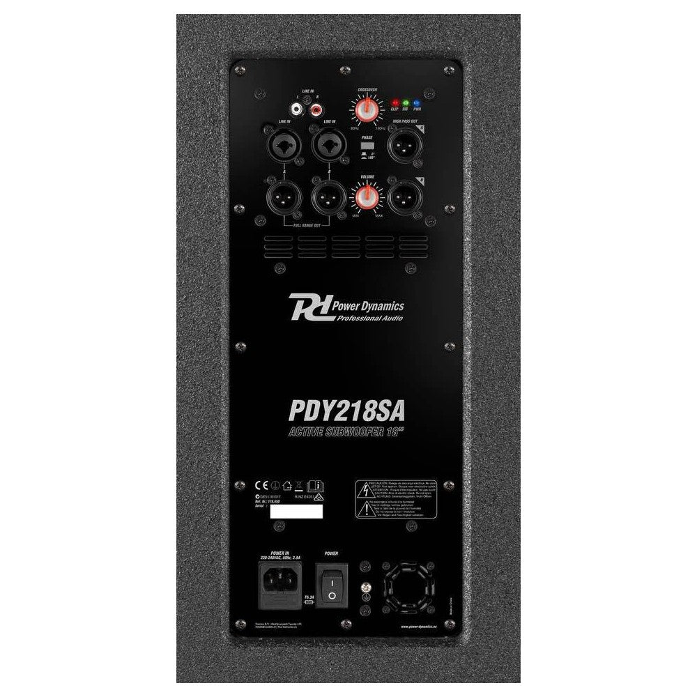 Power Dynamics PDY218SA Act.Subw. 18" 1000W