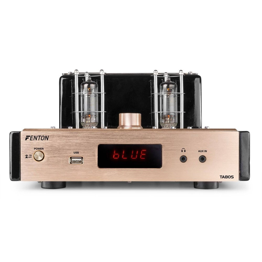 Fenton TA80S Stereo Tube Ampl. BT con Diffusori Inclusi