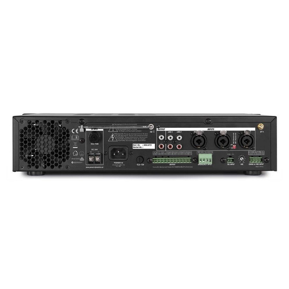 Power Dynamics PDV360MP3 Amplificatore 360W/100V 4 zone BT