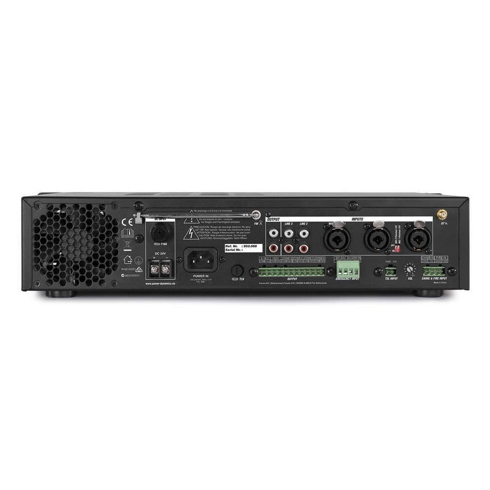 Power Dynamics PDV120MP3 Amplificador 120W/100V 4 zonas BT