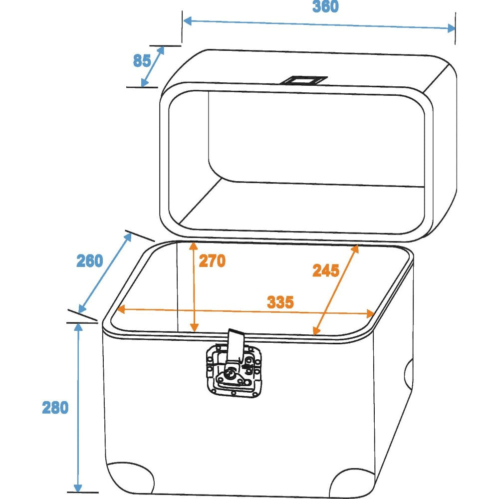 ROADINGER RECORD CASE ALU 75/25 BLACK