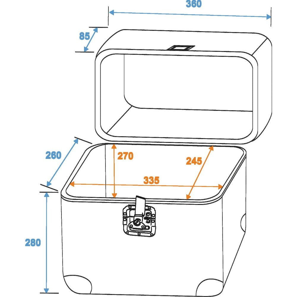 ROADINGER RECORD CASE ALU 75/25 ACRYL
