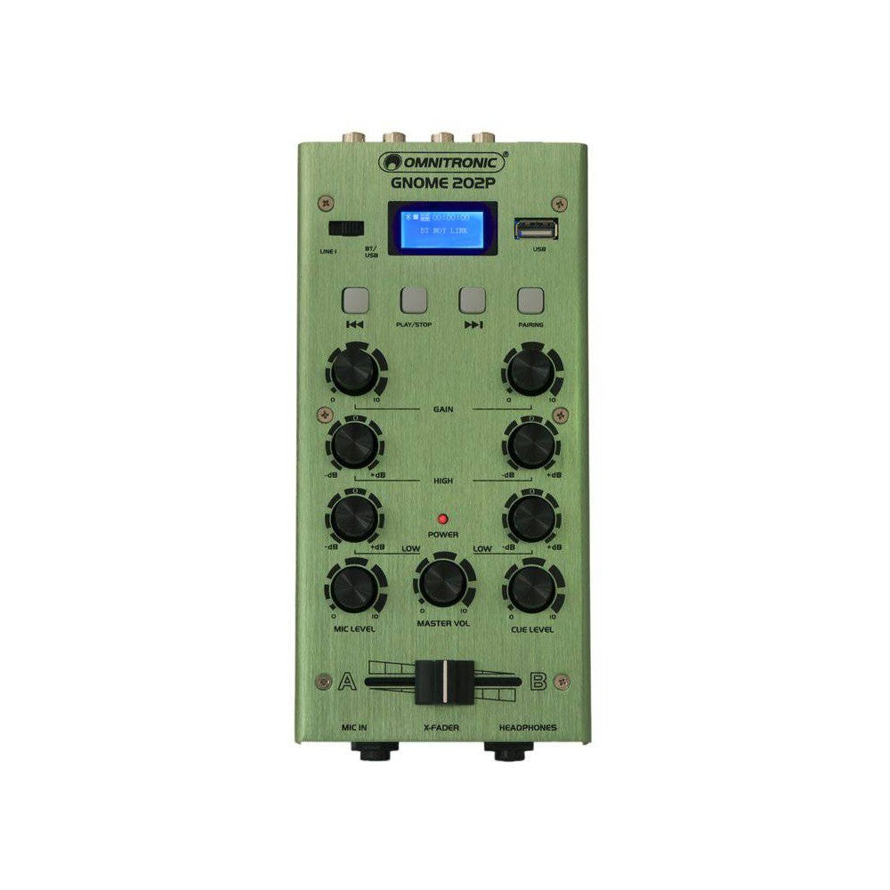 OMNITRONIC GNOME-202P GREEN Mini mixer Dj