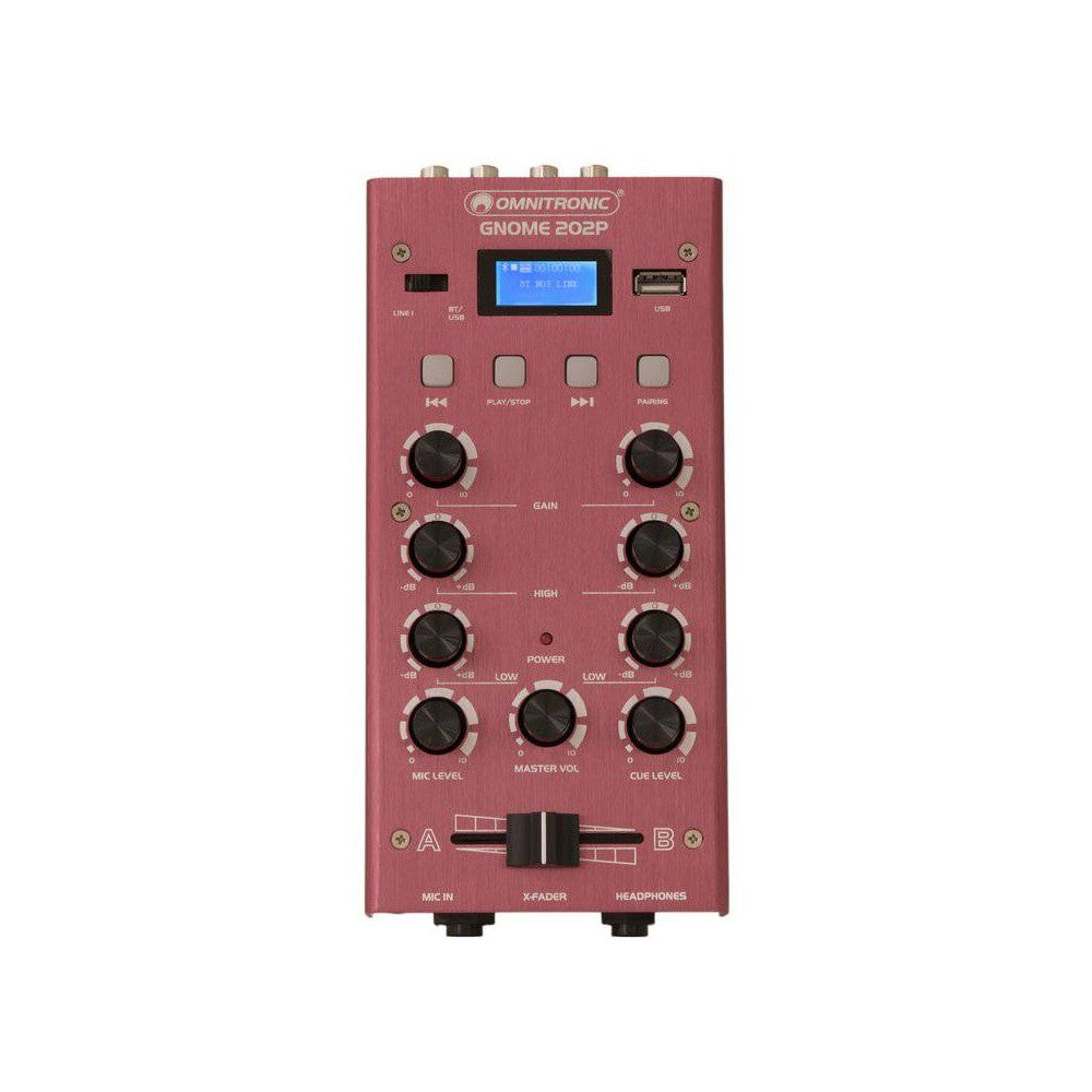 OMNITRONIC GNOME-202P RED Mini mixer Dj