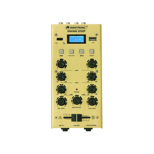 OMNITRONIC GNOME-202P GOLD Mini mixer Dj