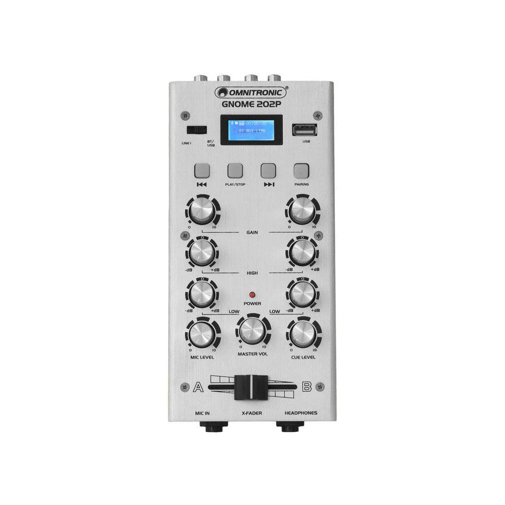 OMNITRONIC GNOME-202P SILVER Mini mixer Dj