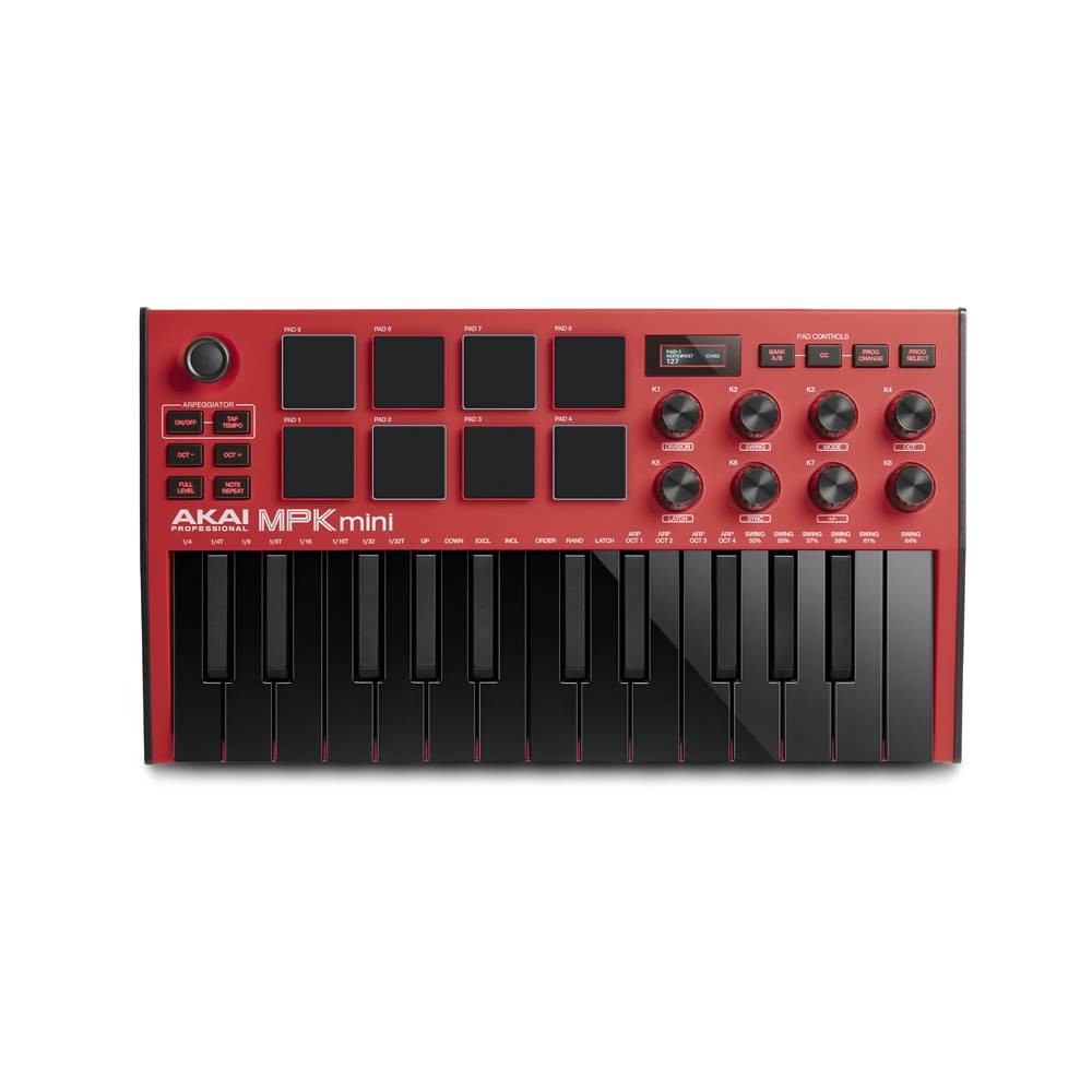 AKAI PROFESSIONAL MPK MINI MKIII RED Tastiera MIDI a 25 tasti