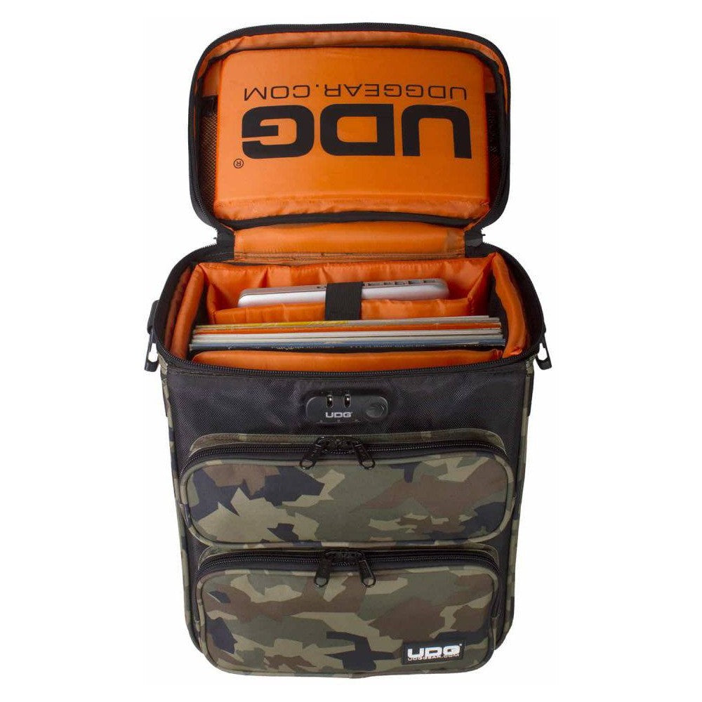 UDG ULTIMATE DIGI TROLLEY TO GO BLACK CAMO ORANGE INSIDE