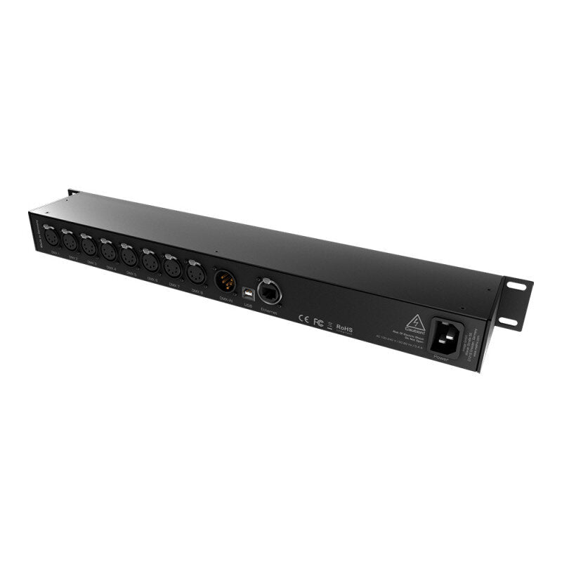 MADRIX LUNA 8 Art-Net Node / USB 2.0 DMX-512 interface, 8 x DMX-OUT, 1 x DMX-IN, 19"