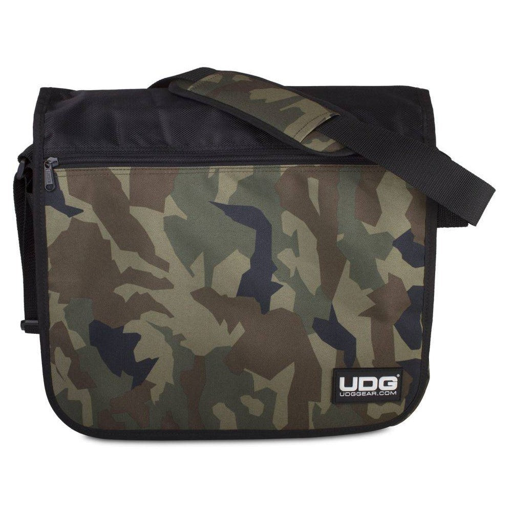 UDG ULTIMATE COURIERBAG BLACK CAMO ORANGE INSIDE