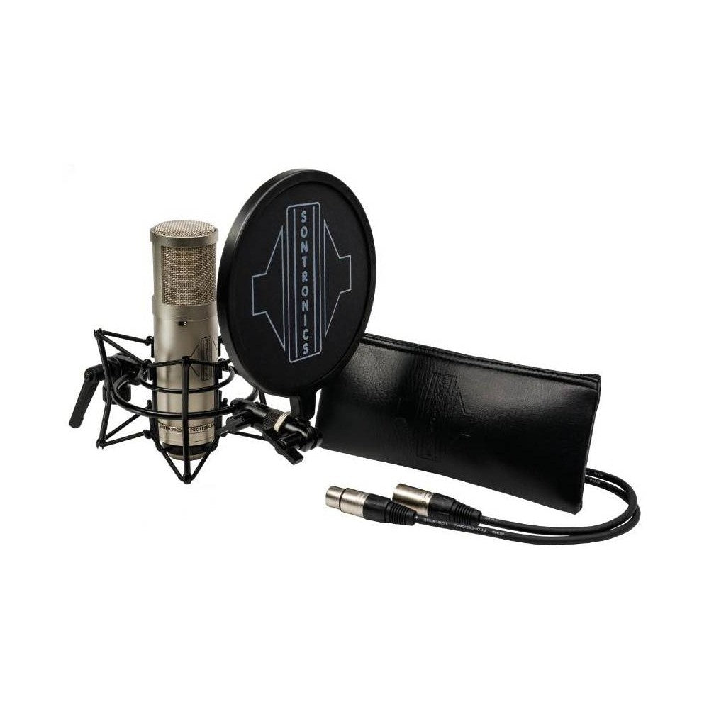 SONTRONICS STC-2 PACK SILVER Cardioid Condenser Microphone Bundle