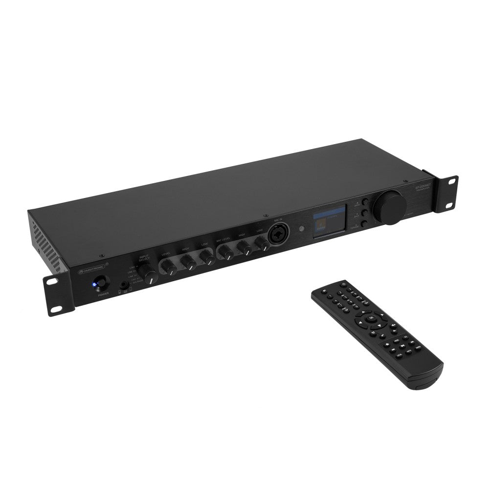 OMNITRONIC EP-220NET Preamplificatore con Internet Radio, DAB+ e Bluetooth