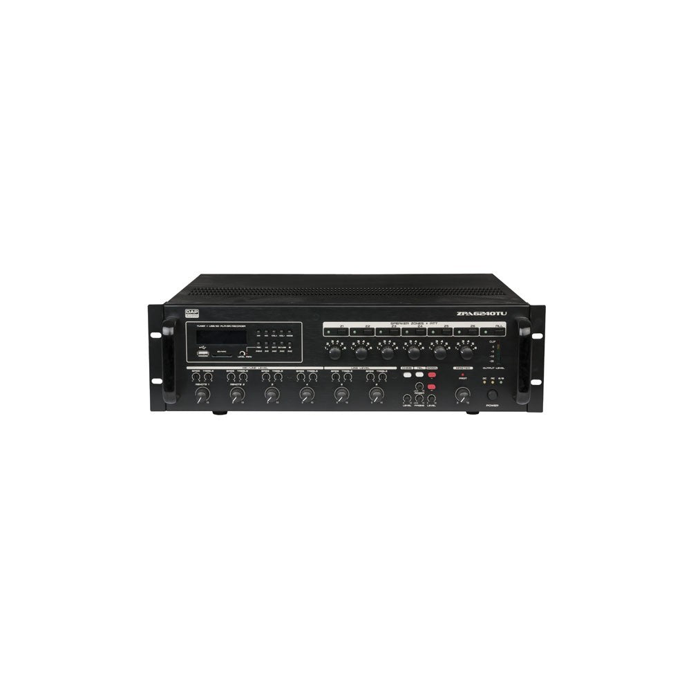 DAP-Audio ZPA-6240TU Amplificatore a zone, 100V, 240W B-Stock