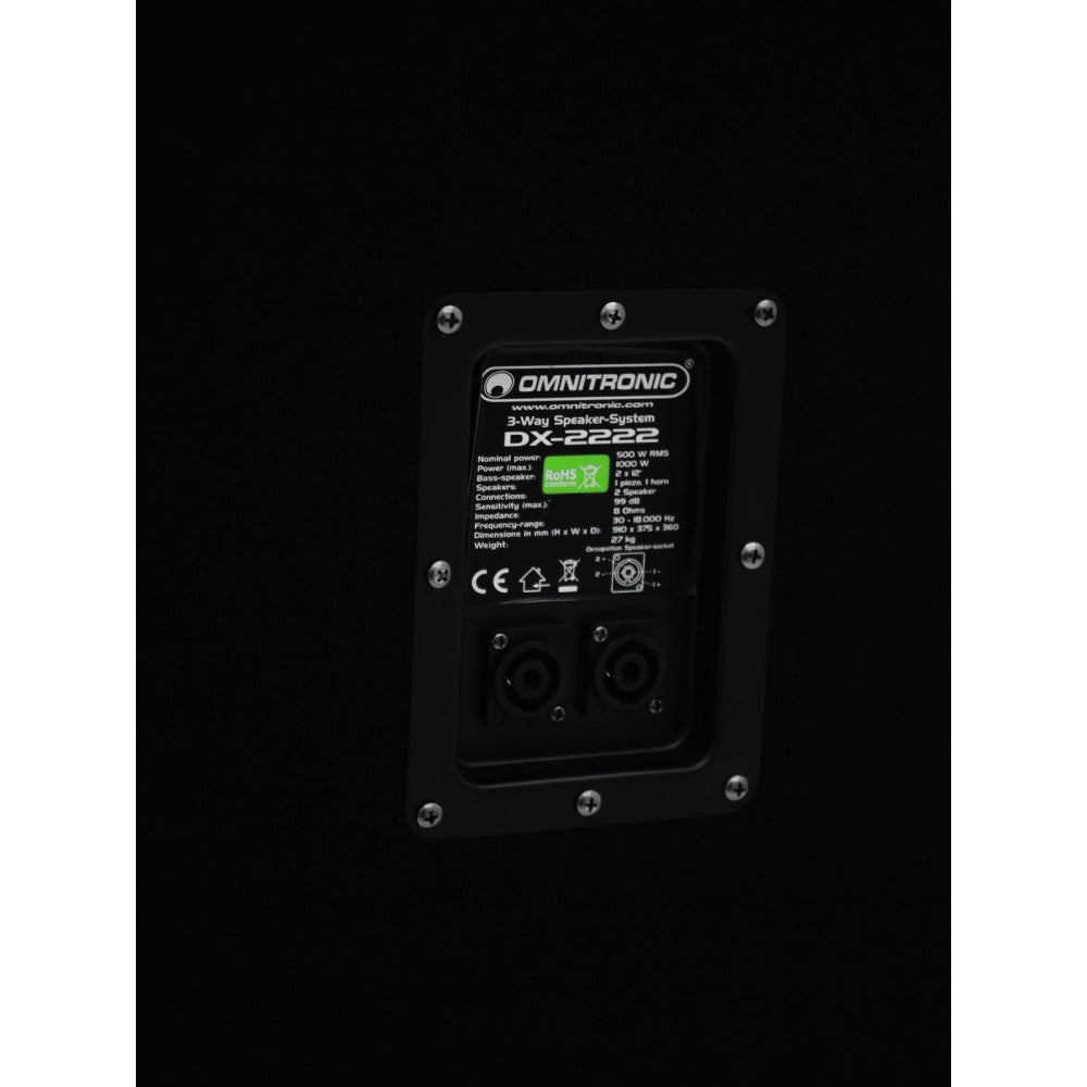 OMNITRONIC DX-2222 3-Way Speaker 1000 W
