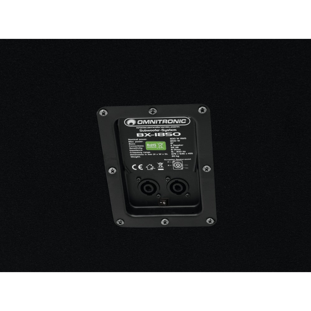 OMNITRONIC BX-1850 Subwoofer 1200W