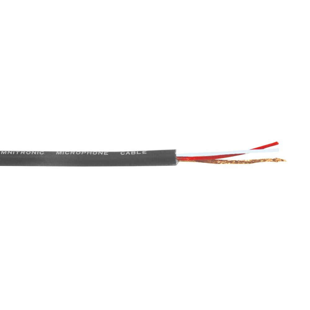 OMNITRONIC Microphone cable 2x0.22 100 m Black