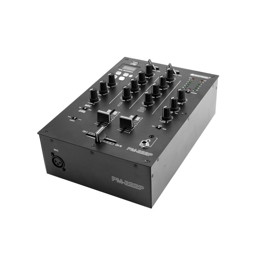 OMNITRONIC PM-222P - Mixer DJ a 2 canali con lettore USB