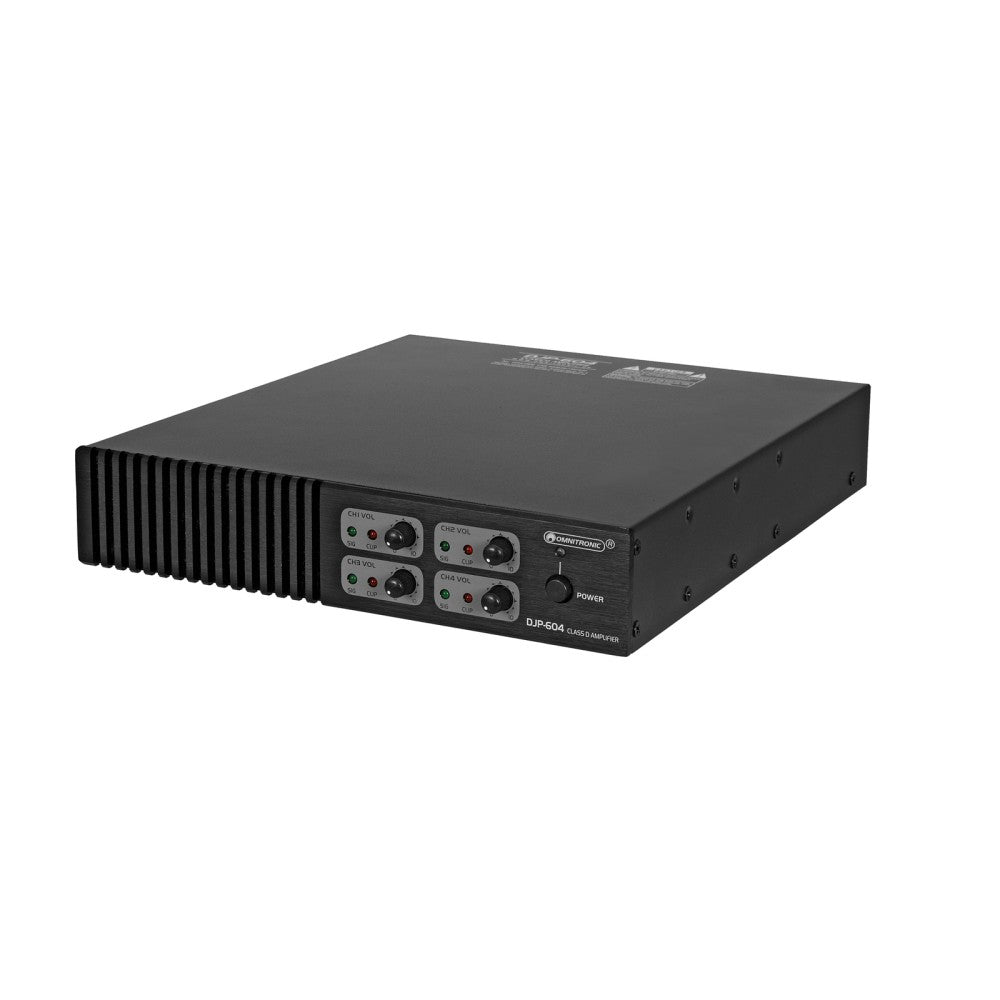 OMNITRONIC DJP-604 Amplificador de 4 canales Clase D