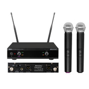 OMNITRONIC UHF-E2 531.9/534.1MHz Doppio radiomicrofono a gelato