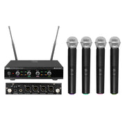 OMNITRONIC UHF-E4 518.7/520.9/523.1/525.3MHz 4 Radiomicrofoni a gelato