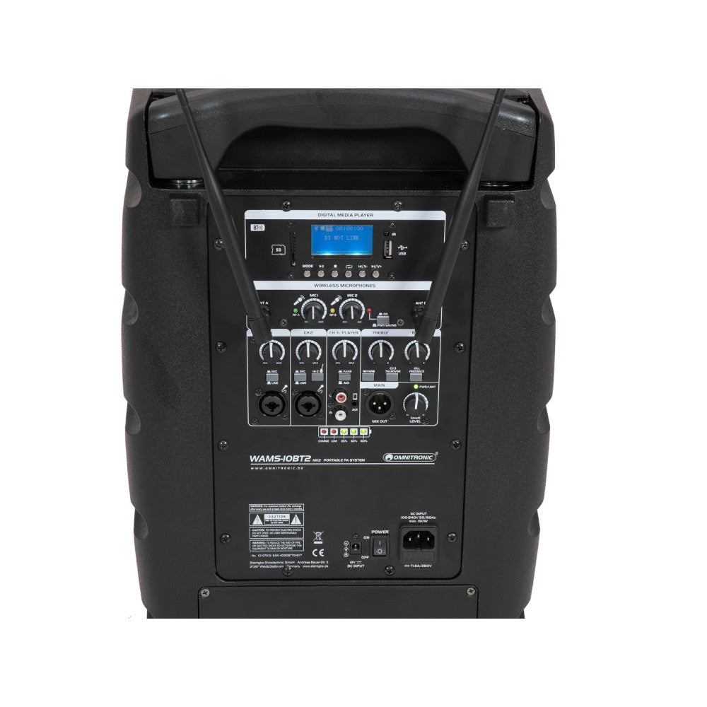 OMNITRONIC WAMS-10BT2 MK2 Sistema de sonido a batería