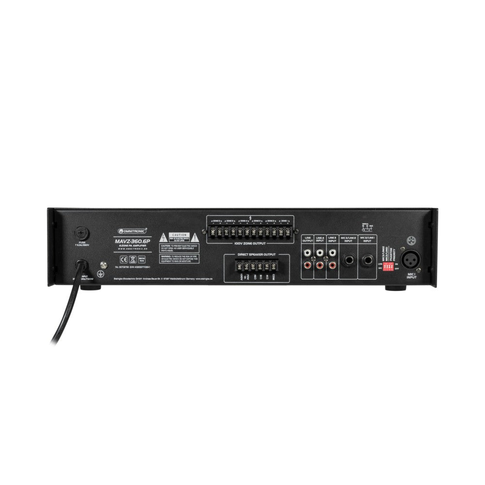OMNITRONIC MAVZ-360.6P Amplificador mezclador de PA