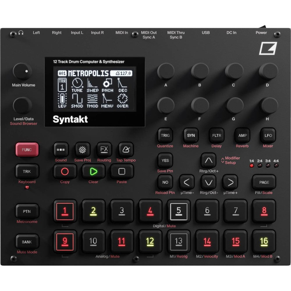 ELEKTRON SYNTAKT Drum computer e sintetizzatore a 12 tracce