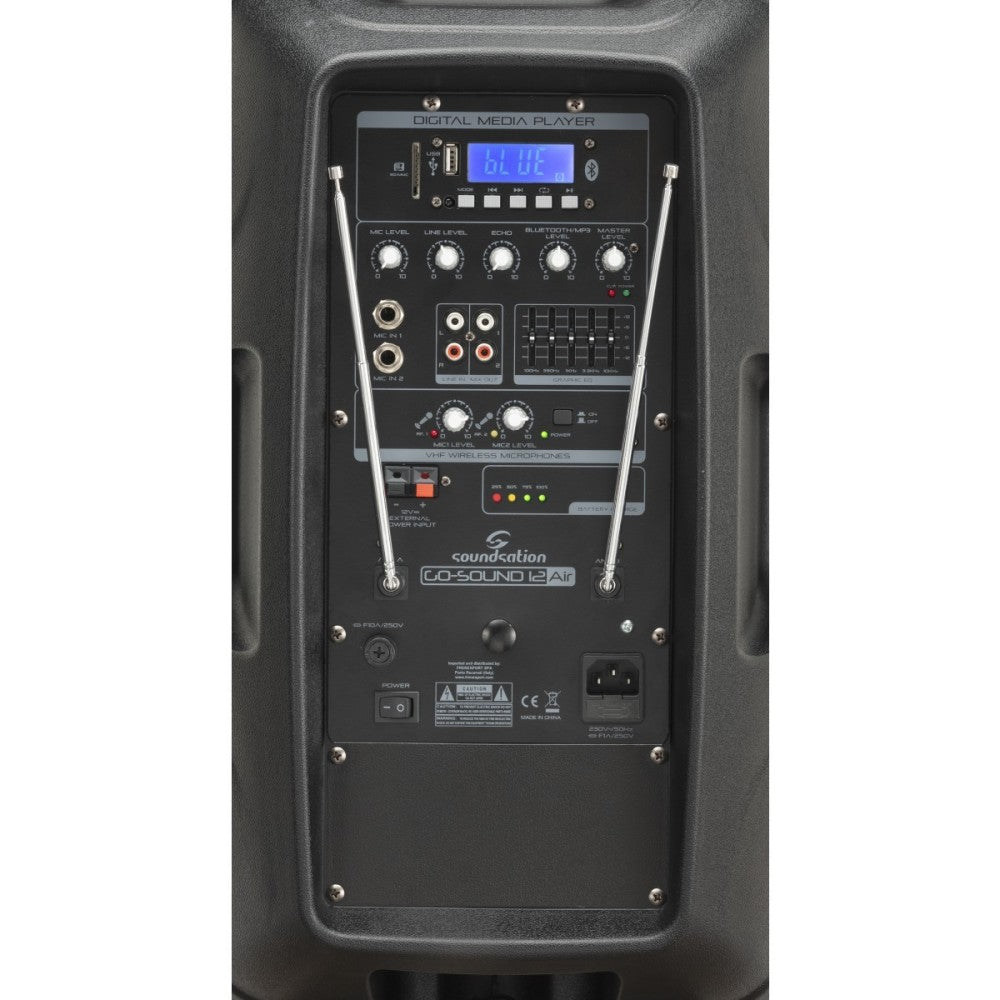 SOUNDSATION GO-SOUND 15AIR MP3 BT 2VHF MIC AIR CONTROL